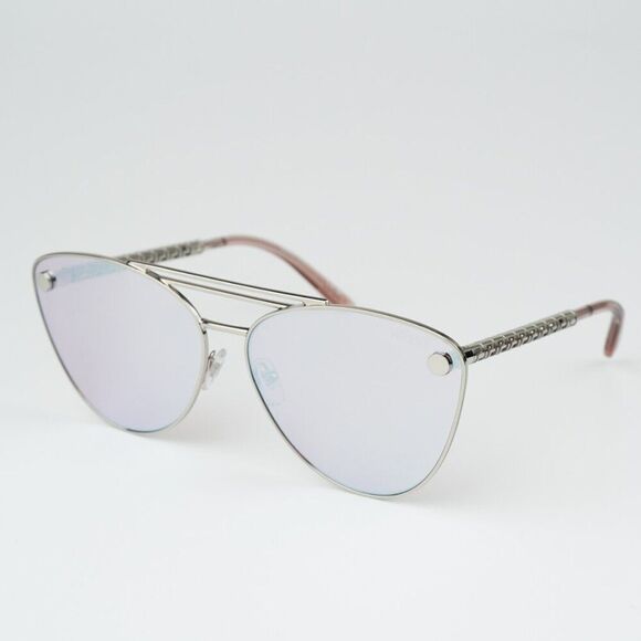 NEW Versace VE2267 10007V Silver Pink Mirror White Pilot Unisex Sunglasses - Picture 3 of 10